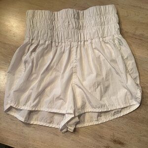 FP Movement by Free People High Waist Light  White Shorts